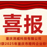 喜報(bào)！重慶測威科技有限公司榮獲2025年重慶市瞪羚企業(yè)稱號(hào)
